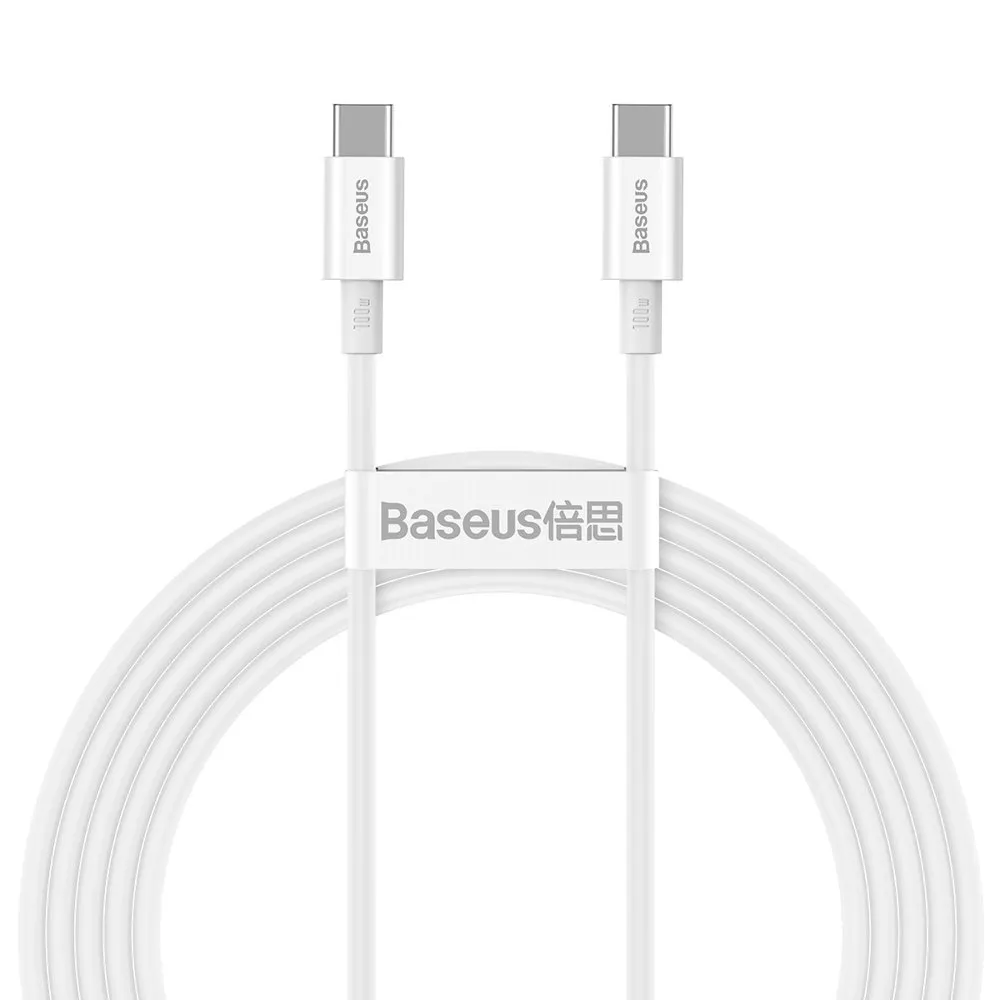 Cavo Dati e Ricarica USB-C - USB-C Baseus Superior Series, 100W, 2m, Bianco CATYS-C02 - immagine 1