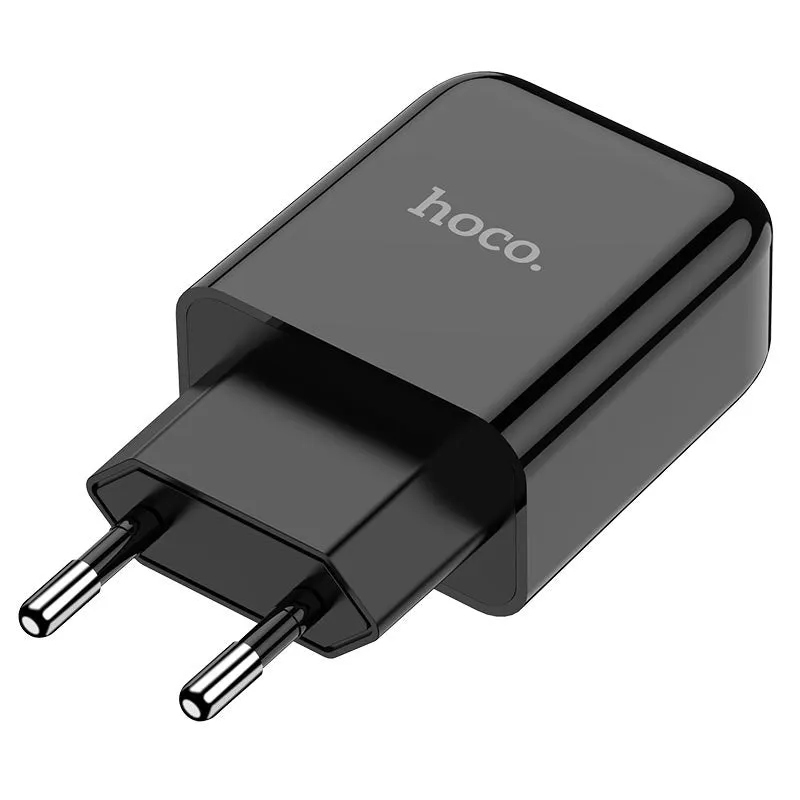 Caricatore da rete HOCO N2, 10W, 2A, 1 x USB-A, Nero - immagine 1