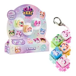 Clickable Collectibles Bubble Pops con portachiavi 5 pz CLICKEEZ 937200.005 - immagine 1