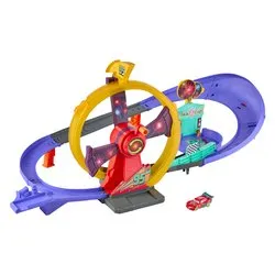Playset Pista della Vittoria con Saetta McQueen ( Batteria ) DISNEY CARS JMT57 - immagine 1