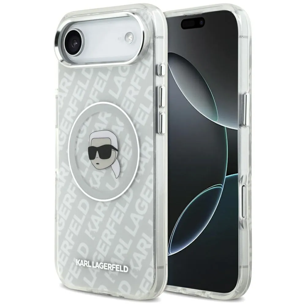 Custodia MagSafe per Apple iPhone 17 Air, Karl Lagerfeld, IML Karl`s Head, Grigio - immagine 1