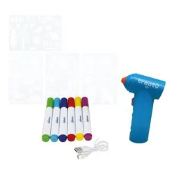 Set aerografo creativo con accessori CREATU' 35239 - immagine 1