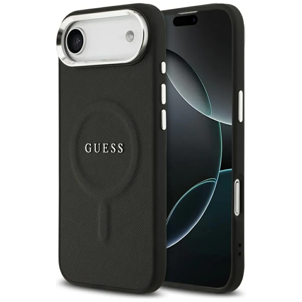 Custodia MagSafe per Apple iPhone 17 Air, Guess, Classic Logo, Nera - immagine 1