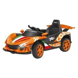Auto elettrica Sportiva 12V 4,5 Ah Litio RC (102x56cm) ESPIDKO Arancio 42927 - immagine 1