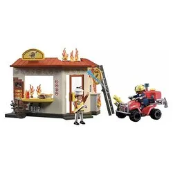 Quad dei Vigili del Fuoco con chiosco ( 100 pz ) CITY ACTION 4-10a 72195 - immagine 1