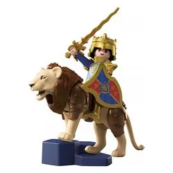 Leone con cavaliere d'oro ( 18 pz ) KNIGHTS 4-10a 72212 - immagine 1
