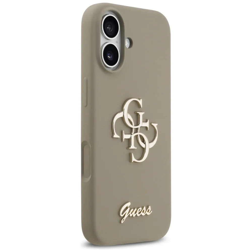 Custodia per Apple iPhone 17, Guess, Big 4G Script, Marrone - immagine 1