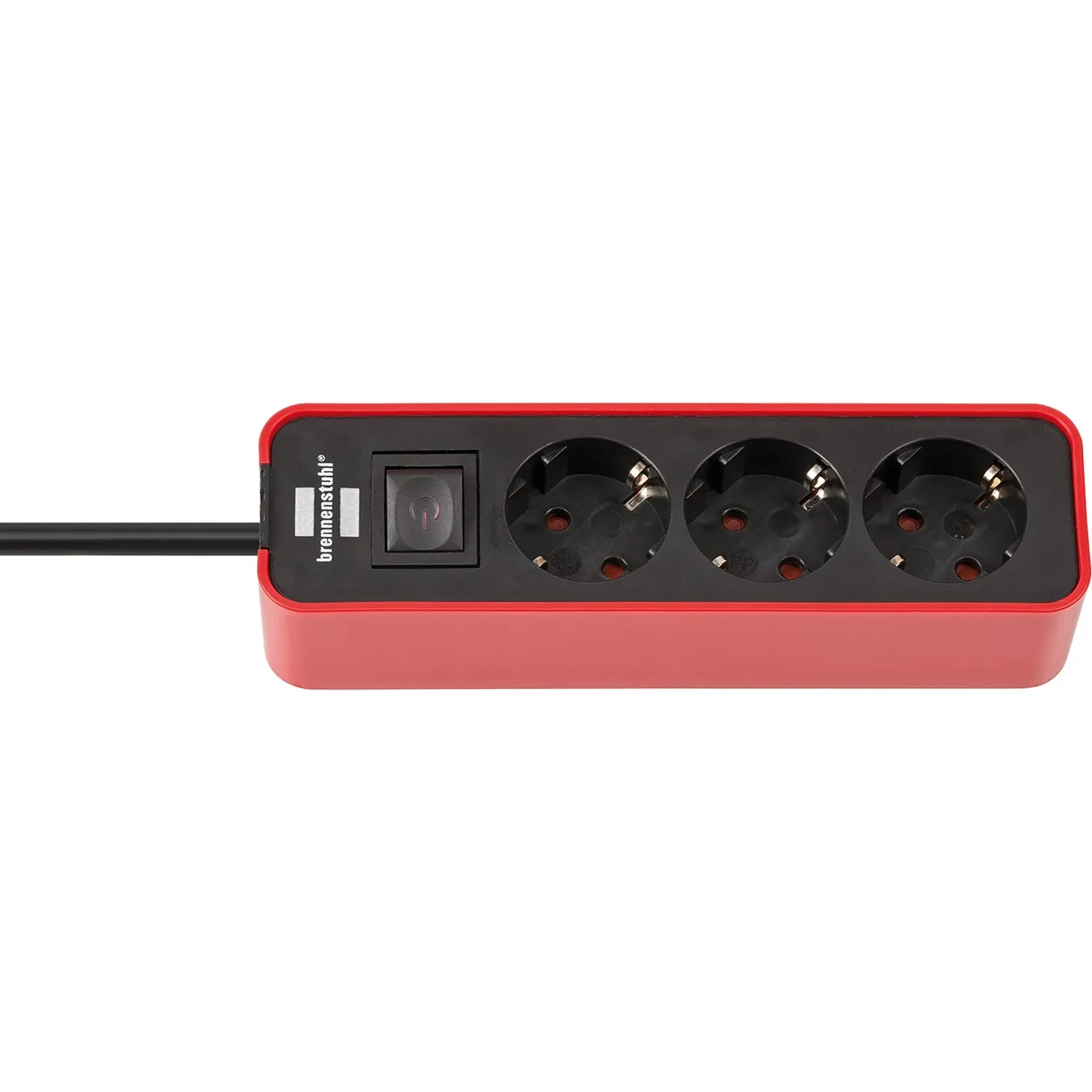 1153230070 prolunghe e multiple 1,5 m Interno Nero, Rosso, Ciabatta - immagine 1