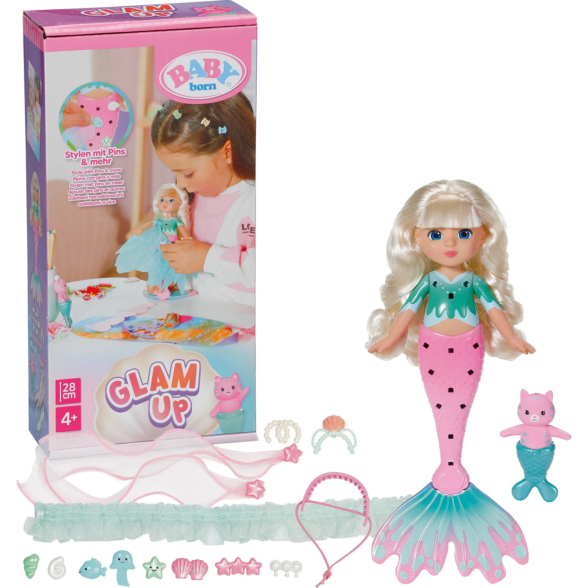 BABY born Glam Up Sparkle, Bambola - immagine 1