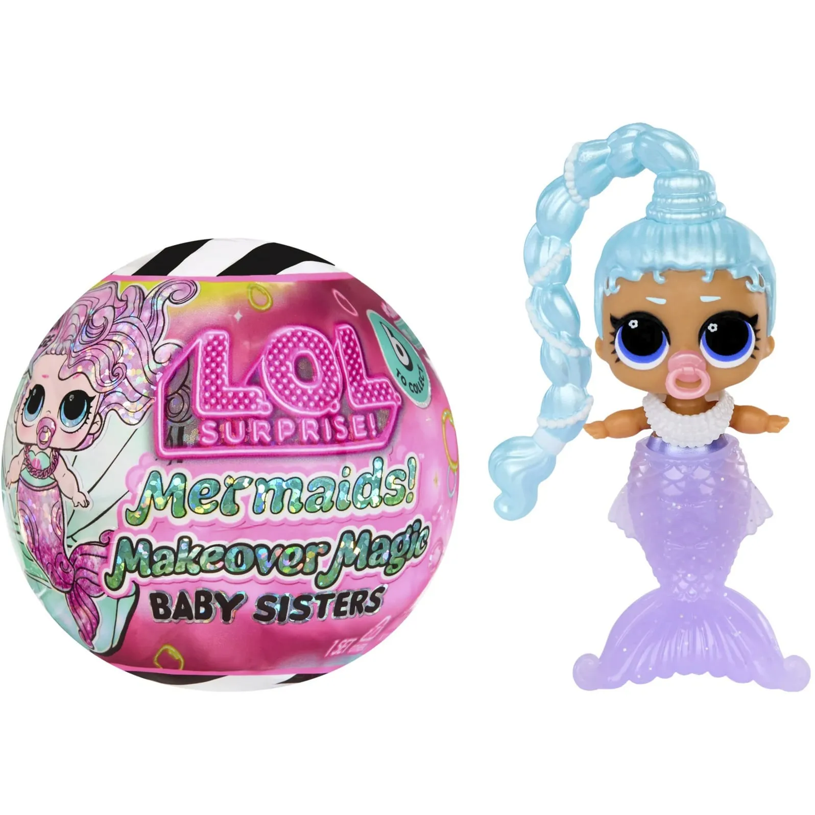 L.O.L. Surprise Mermaids! Makeover Magic Baby Sisters, Gioco figura - immagine 1