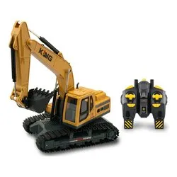 Radiocomando Escavatore King 360° con suoni e luci 2,4 GHz T-CONTROL Giallo e Nero 65266 - immagine 1