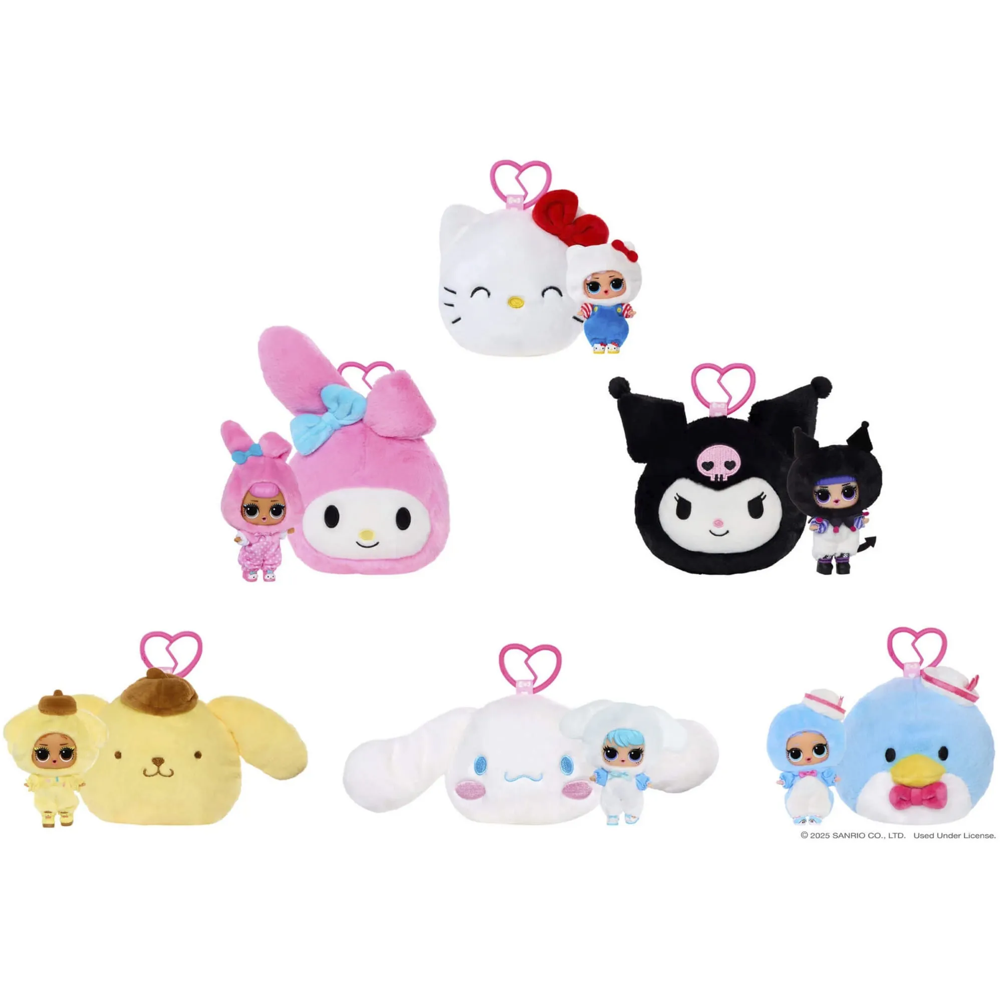 L.O.L. Surprise Loves Hello Kitty Reversible Plush, Gioco figura - immagine 1