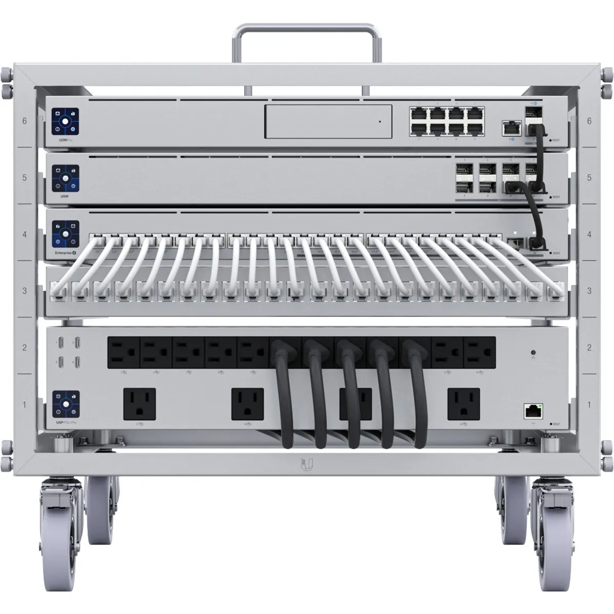 Unifi Toolless Mini Rack U-Rack-6U-TL, IT armadio - immagine 1