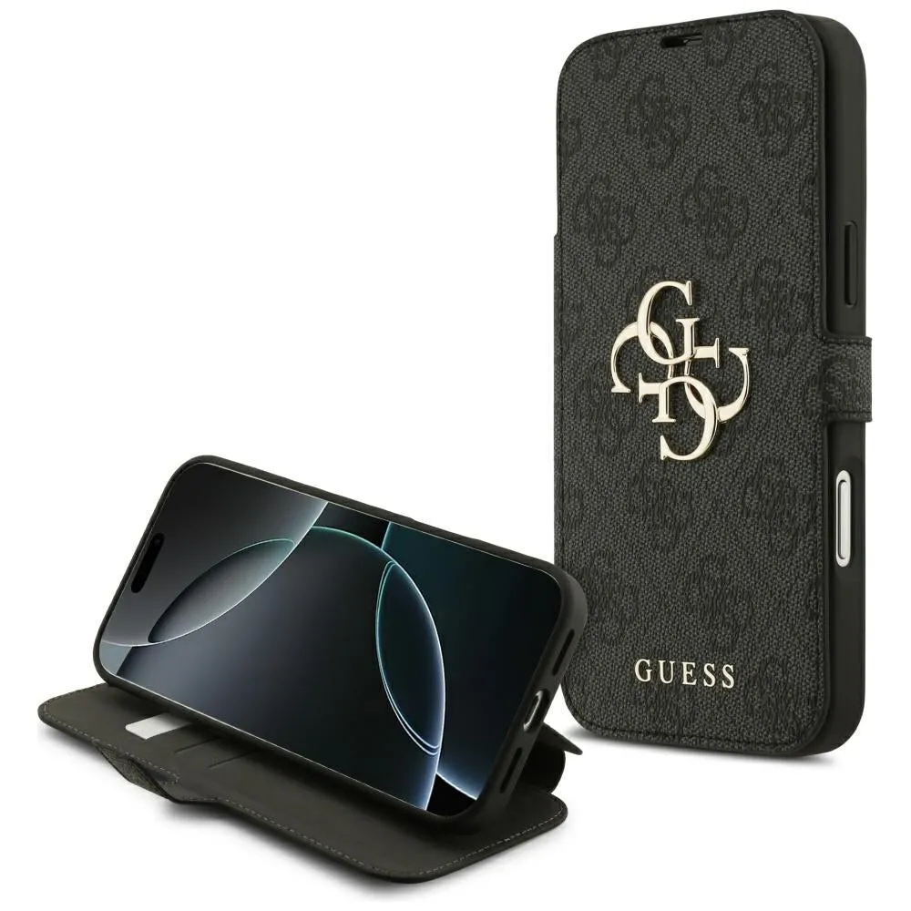 Custodia per Apple iPhone 17 Pro Max, Guess, 4G Metal Logo, Nera - immagine 1