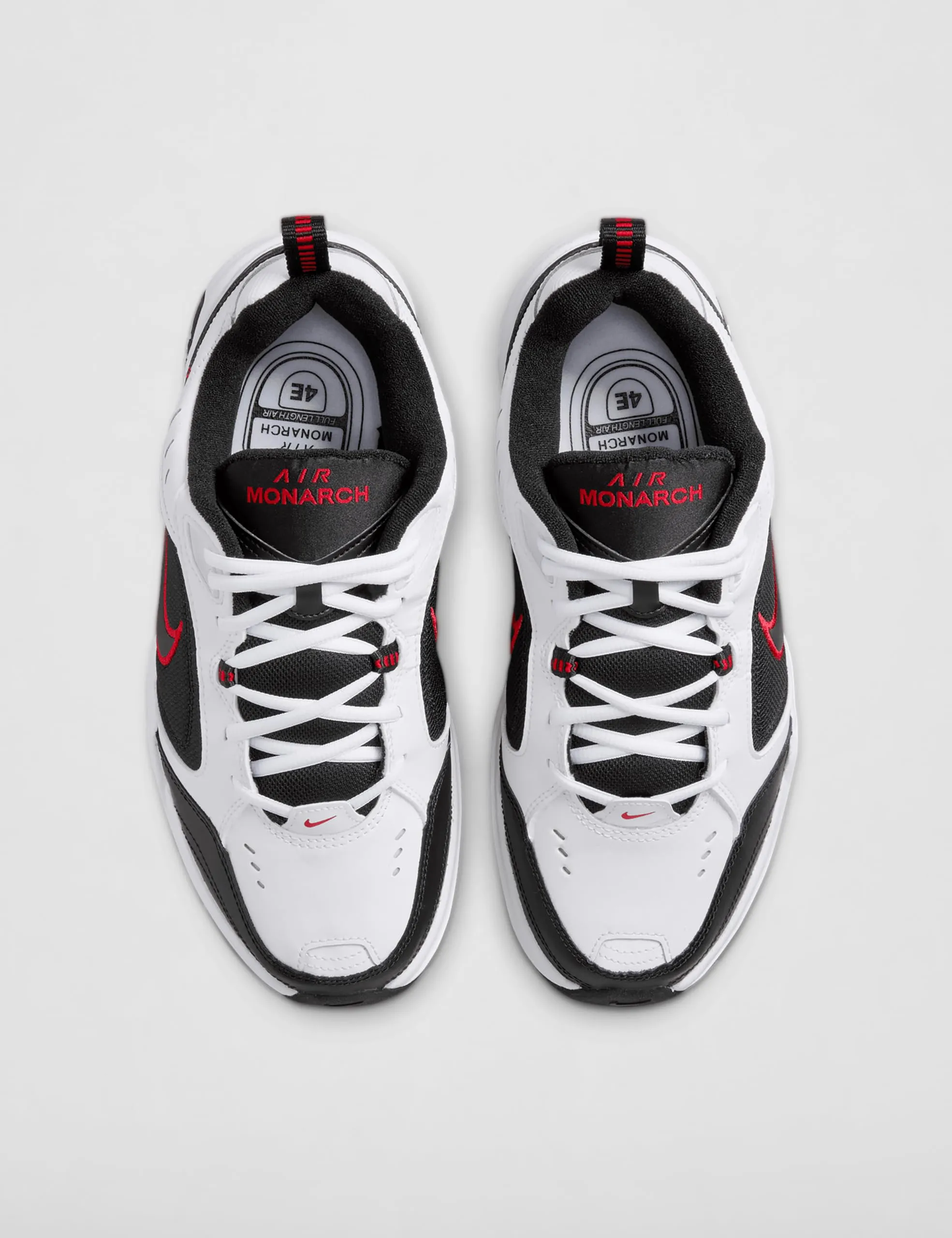 Nike Air Monarch IV Training Shoe (4E) - White/Black/Varsity Red, Size 8.5 US - immagine 5