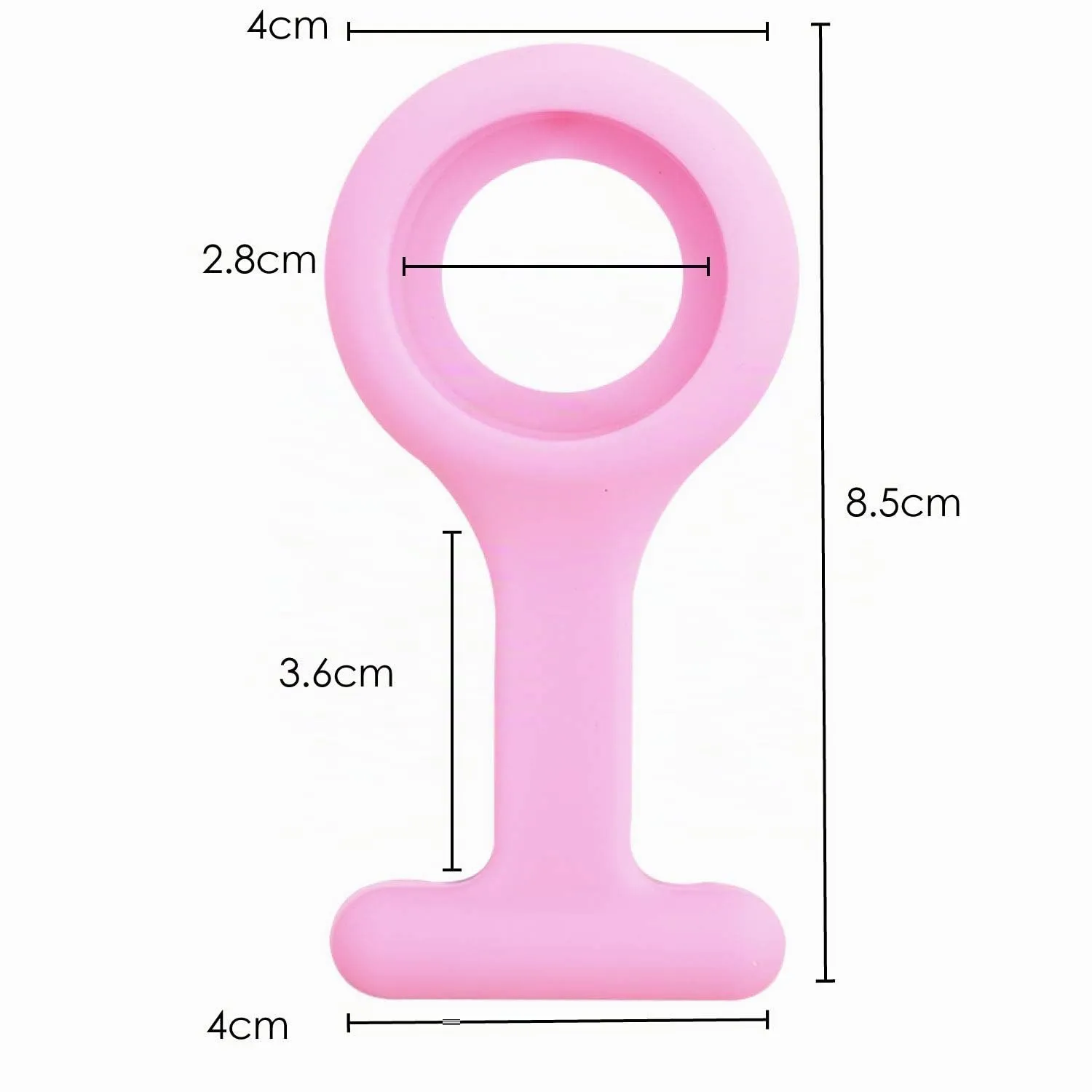 TRIXES Orologio infermiere silicone rosa uso clinico - immagine 2