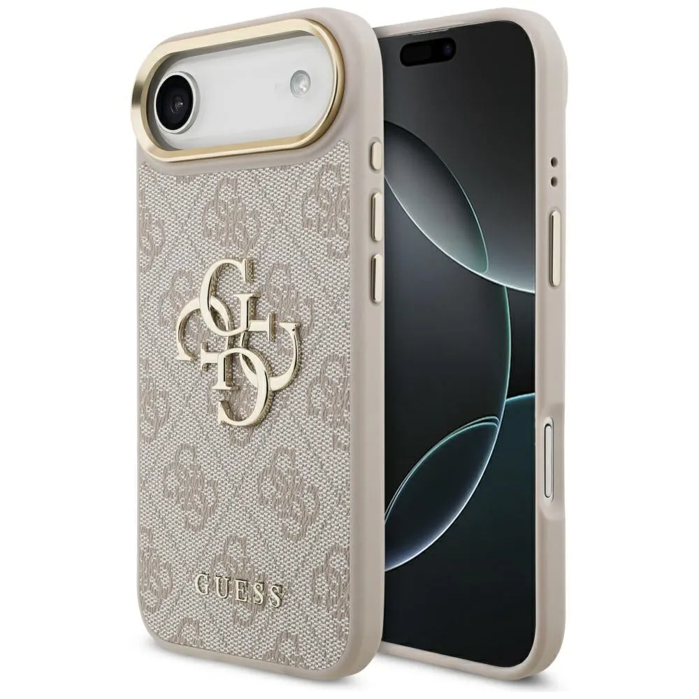 Custodia per Apple iPhone 17 Air, Guess, Big 4G Logo Classic, Rosa Dorato - immagine 1