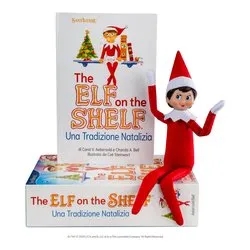 Elfa con libro fiaba Natalizia THE ELF ON THE SHELF 495 - immagine 1