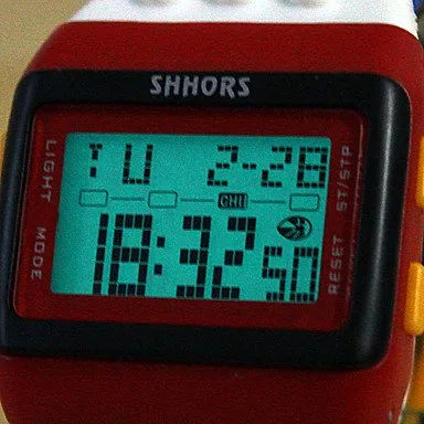 FENKOO Orologio digitale da pols neutro arcobaleno, Rosso - immagine 4