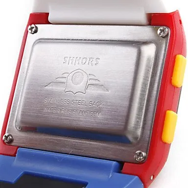 FENKOO Orologio digitale da pols neutro arcobaleno, Rosso - immagine 5