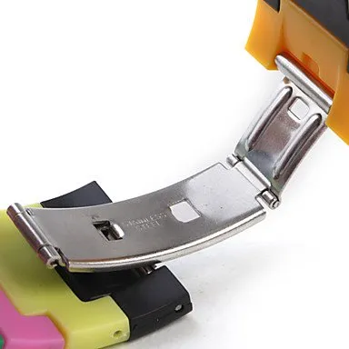 FENKOO Orologio digitale da pols neutro arcobaleno, Rosso - immagine 6
