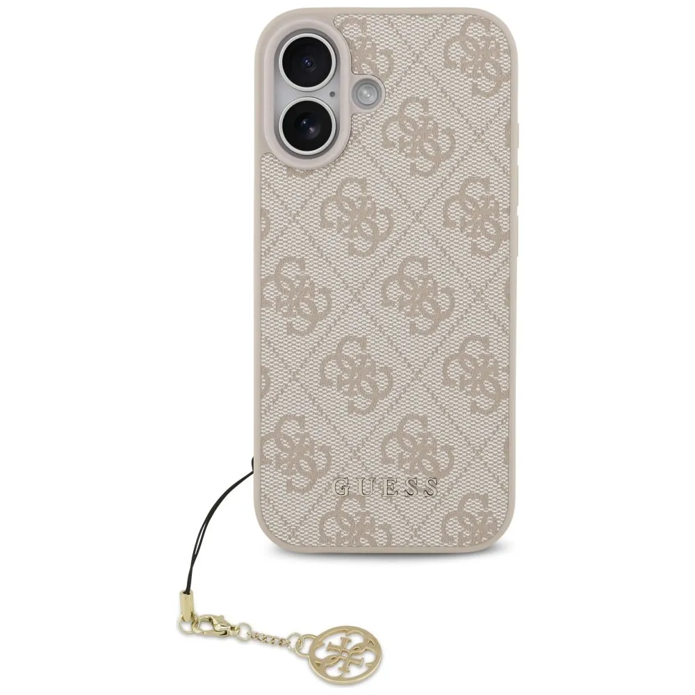 Custodia MagSafe per Apple iPhone 17, Guess, 4G Charm Cradle, Rosa - immagine 1