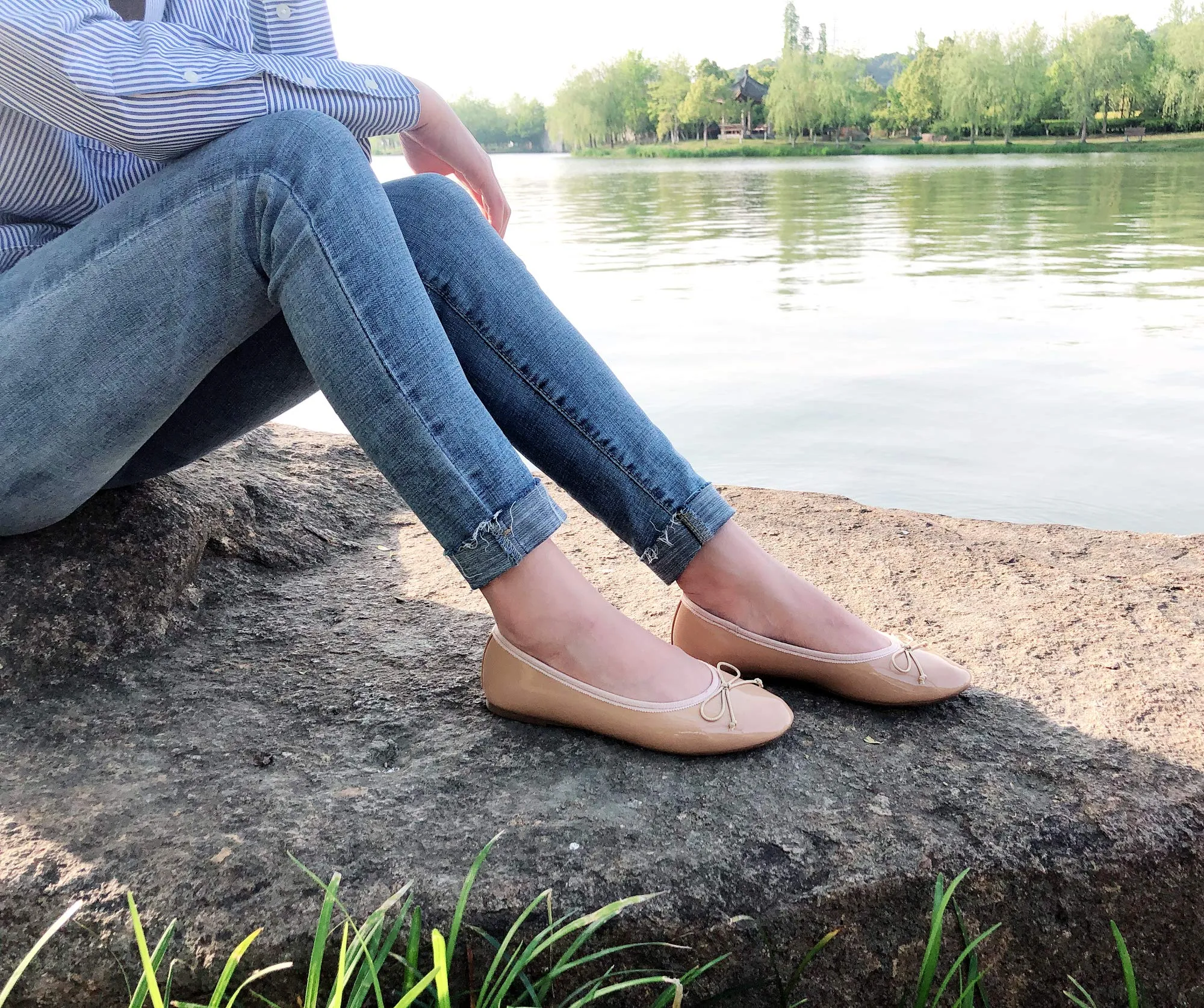Feversole Ballerina in Vernice Colorata con Cuscino in Memory Foam per amaretti da Donna - immagine 2