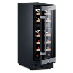 Cantinetta 18 bottiglie C18B Black e Silver classe G (29,5x57,5x82cm) - immagine 1