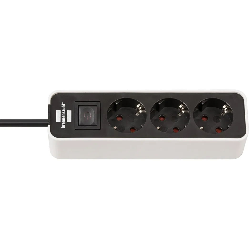 1153230020 prolunghe e multiple 1,5 m 3 presa(e) AC Interno Nero, Bianco, Ciabatta - immagine 1