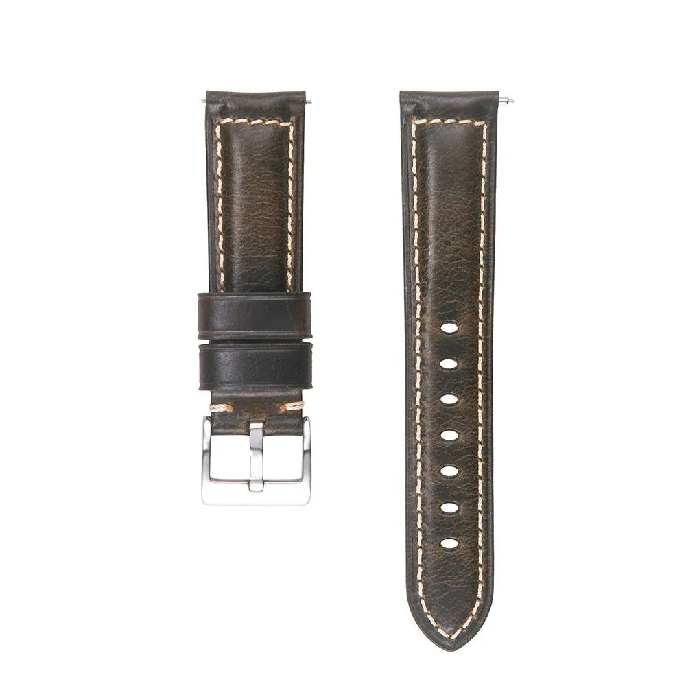 Berfine Cinturini per Orologi in Pelle Uomo Donna, Sgancio Rapido, Stile Vintage, 18mm 20mm 22mm 24mm 26mm - immagine 3