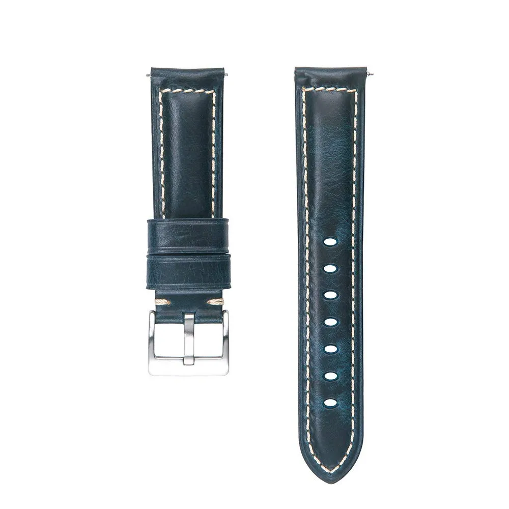 Berfine Cinturini per Orologi in Pelle Uomo Donna, Sgancio Rapido, Stile Vintage, 18mm 20mm 22mm 24mm 26mm - immagine 3
