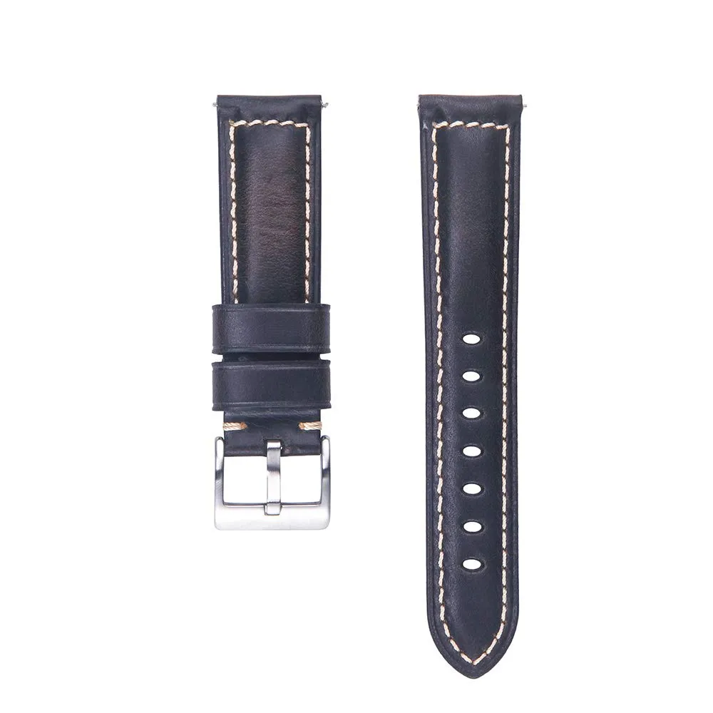 Berfine Cinturini per Orologi in Pelle Uomo Donna, Sgancio Rapido, Stile Vintage, 18mm 20mm 22mm 24mm 26mm - immagine 3