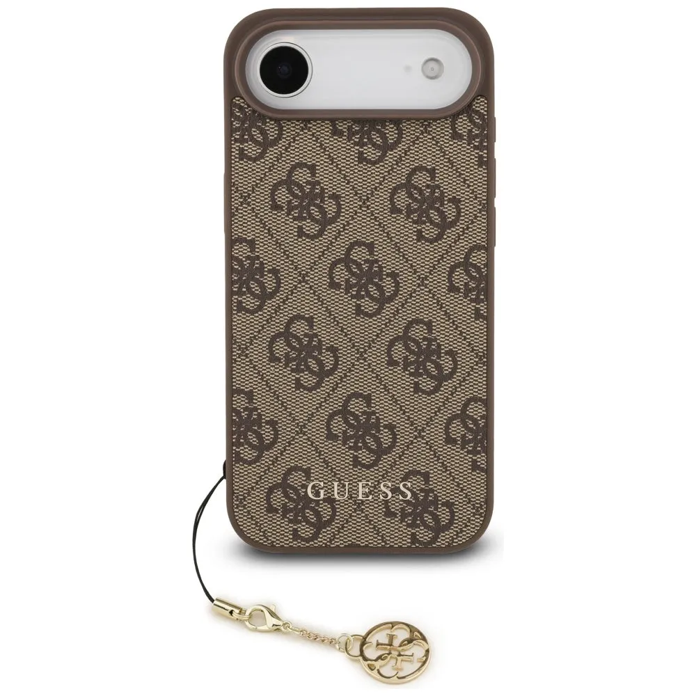 Custodia MagSafe per Apple iPhone 17 Air, Guess, 4G Charm Cradle, Marrone - immagine 1