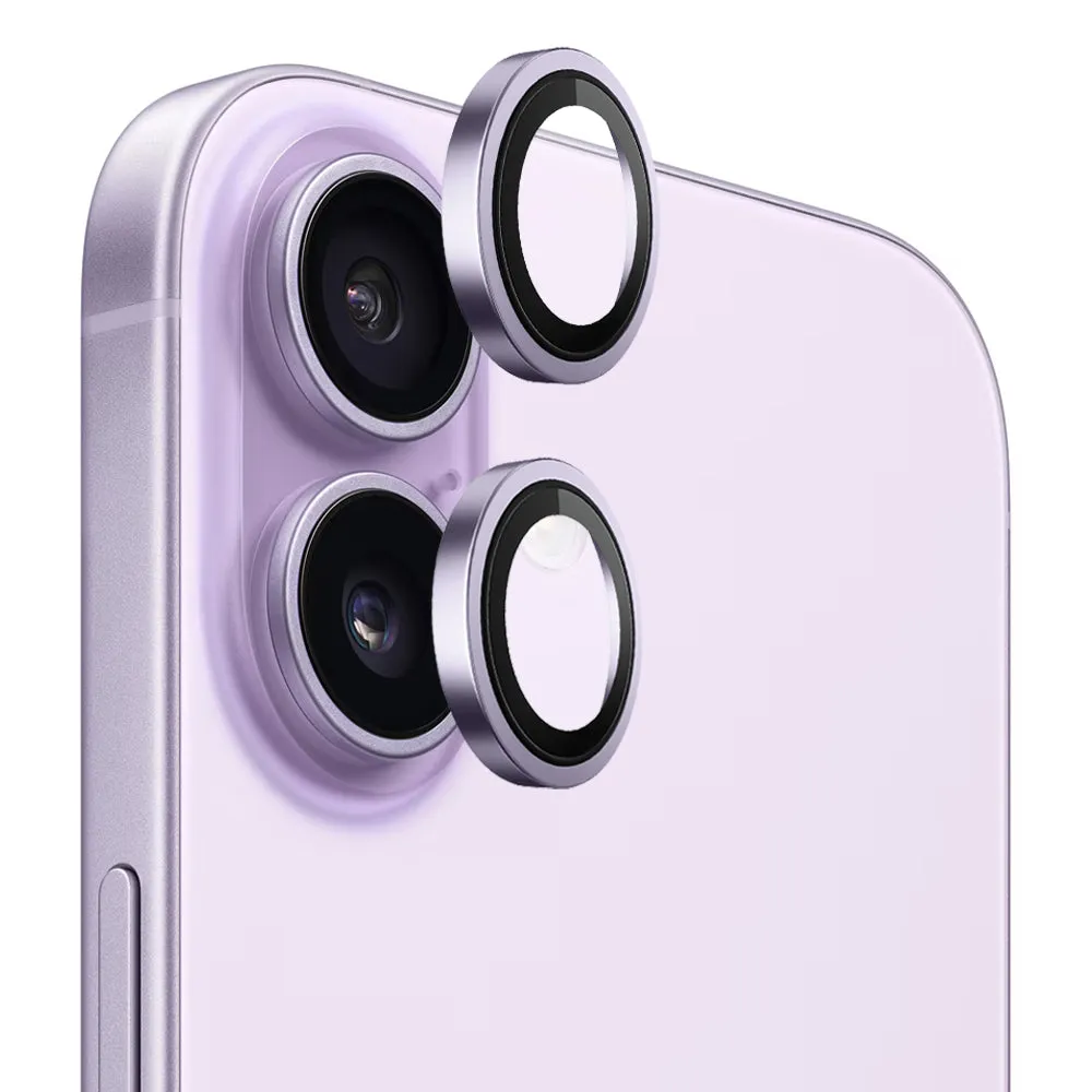 Pellicola Protettiva Posteriore Blueo Metal Frame per Apple iPhone 17, Vetro Temperato, Viola - immagine 1