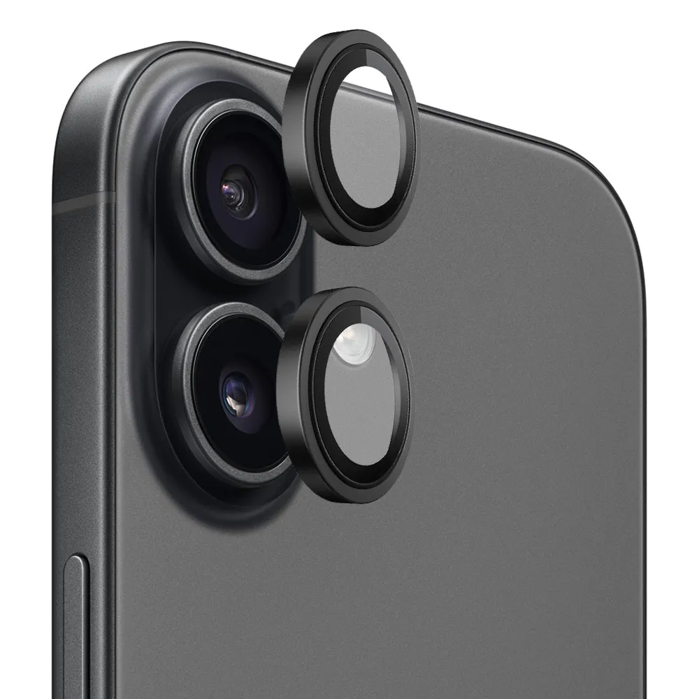 Pellicola Protettiva Posteriore Blueo Metal Frame per Apple iPhone 17, Vetro Temperato, Nero - immagine 1