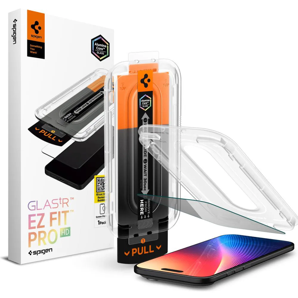 Pellicola Protettiva Privacy Spigen GlastR EZ FIT Pro per Apple iPhone 17 Air, Vetro Temperato, Full Glue AGL09871 - immagine 1