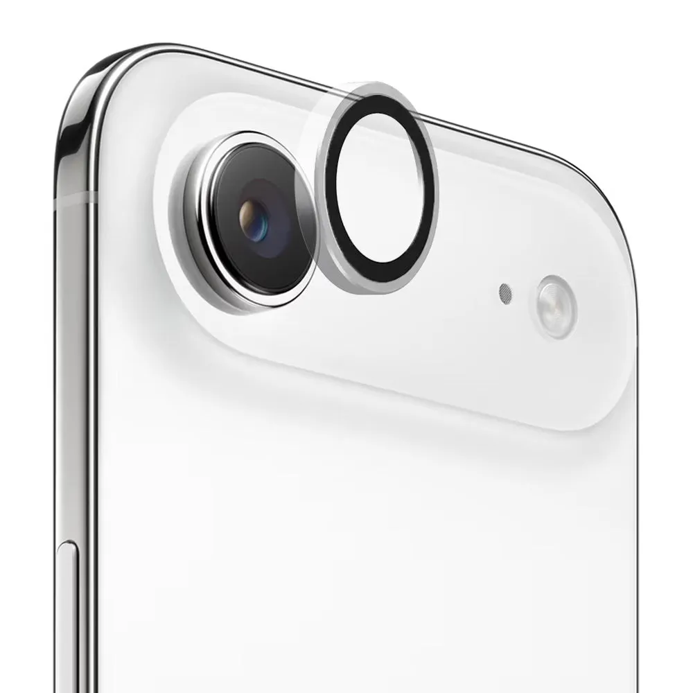 Pellicola Protettiva Posteriore Blueo Metal Frame per Apple iPhone 17 Air, Vetro Temperato, Trasparente - immagine 1