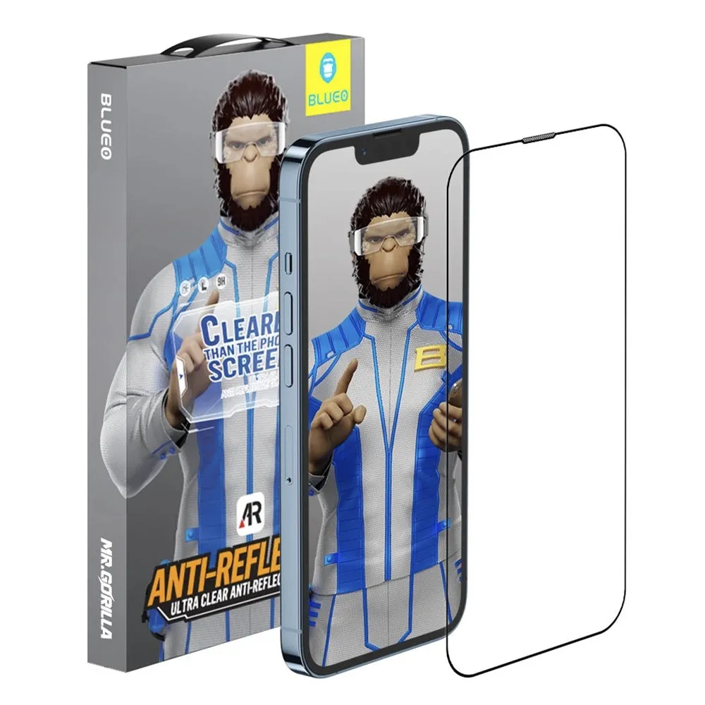 Pellicola Protettiva Schermo Blueo Anti-Riflesso HD Applicator Pro per Apple iPhone 17 Air, Vetro Temperato, Full Glue, Nera - immagine 1