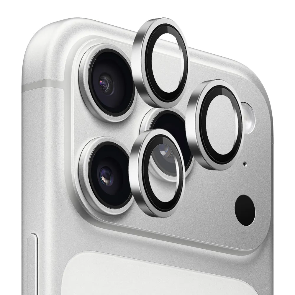 Pellicola Protettiva Posteriore Blueo Metal Frame per Apple iPhone 17 Pro Max / 17 Pro, Vetro Temperato, Argento - immagine 1