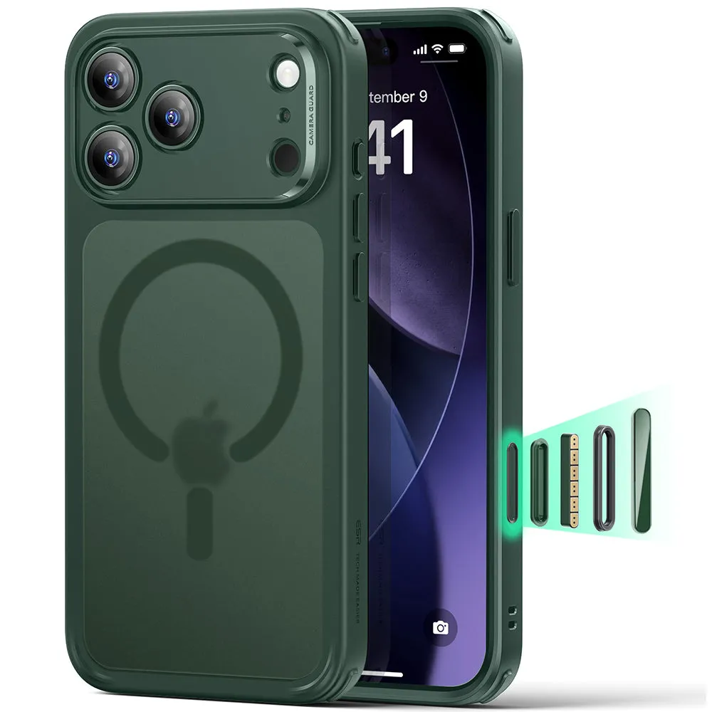 Custodia MagSafe per Apple iPhone 17 Pro, ESR, Classic Hybrid, Verde Satinato - immagine 1