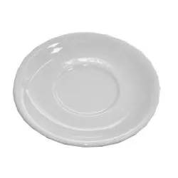 Piattino tazza Porcellana (14cm) ROMA Bianco - immagine 1