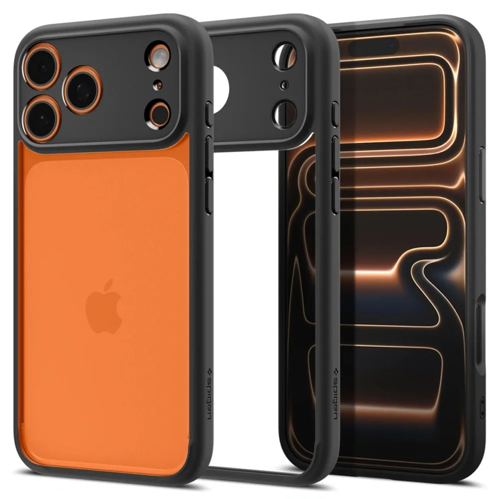 Custodia per Apple iPhone 17 Pro, Spigen, Ultra Hybrid, Nero Opaco ACS10343 - immagine 1