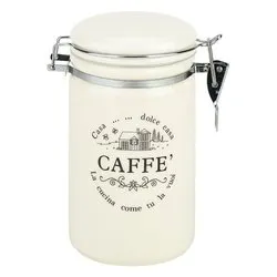 Barattolo acciaio (850ml) DOLCE CASA Caffè Bianco DC1AP434898 - immagine 1