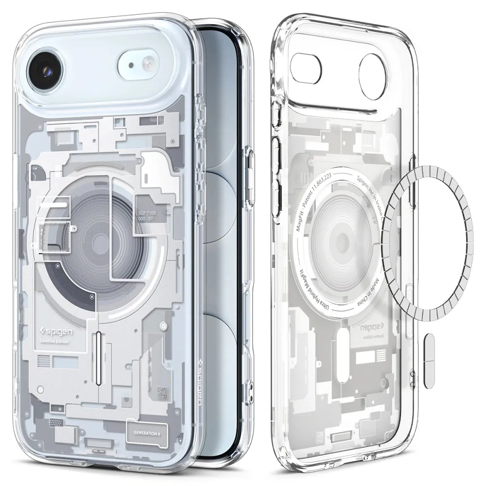 Custodia MagSafe per Apple iPhone 17 Air, Spigen, Ultra Hybrid Zero One, Bianca ACS10318 - immagine 1