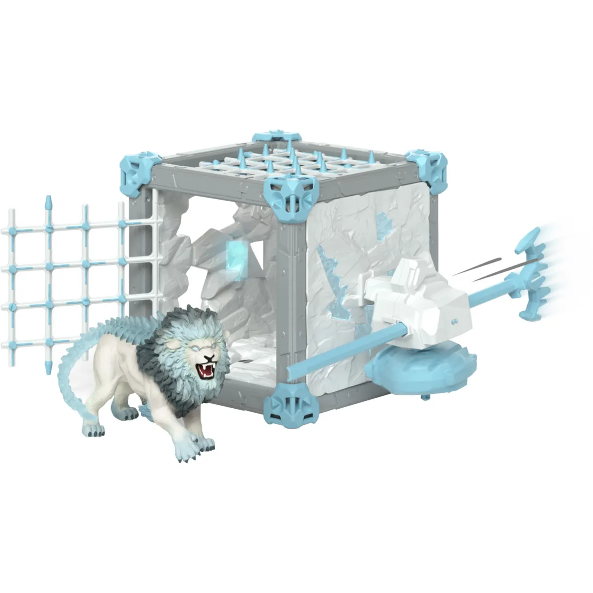 Eldrador Creatures BattleCave Leone di Ghiaccio, Gioco figura - immagine 1