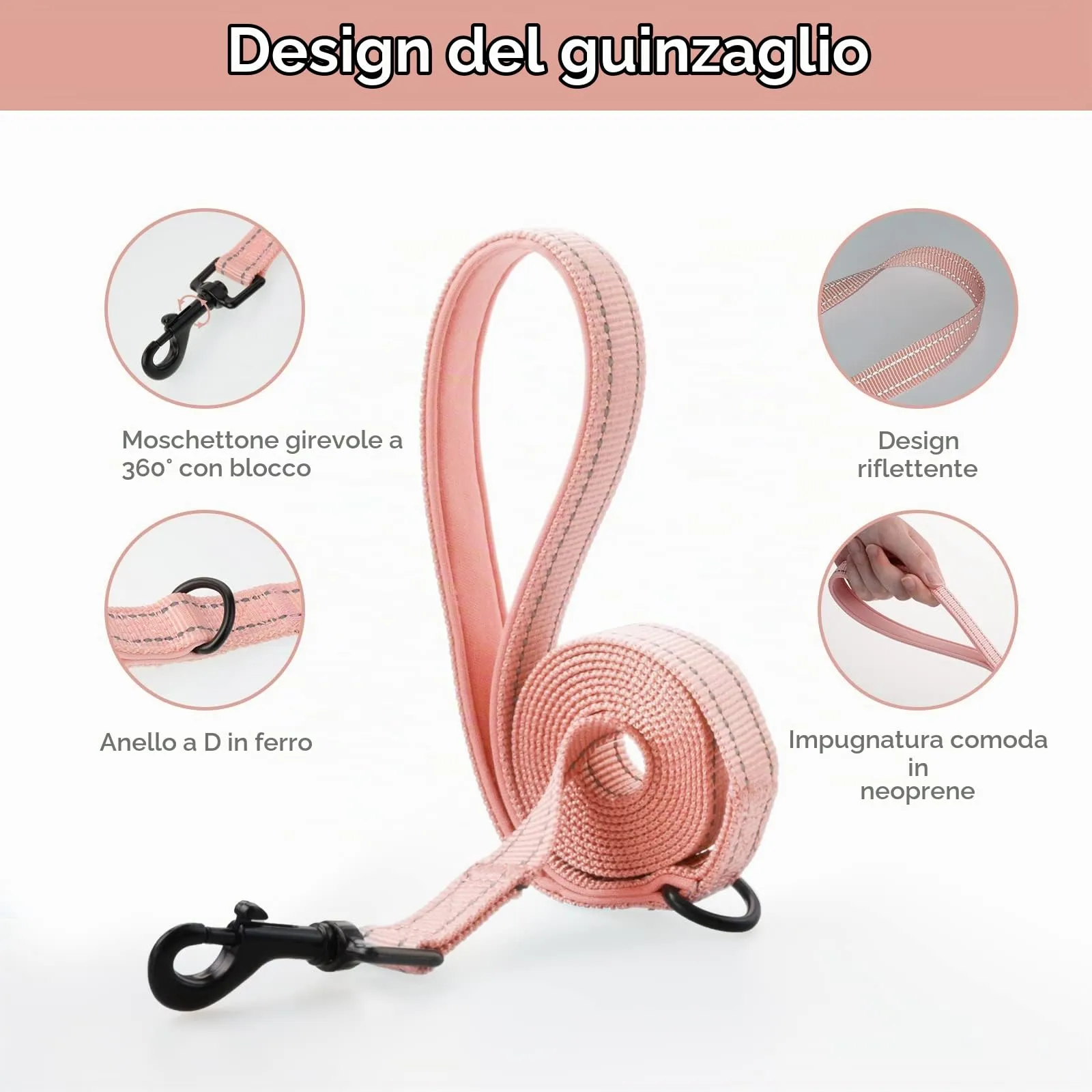 BELLA & PAL Pettorina Cane Taglia Piccola, Pettorine per Cuccioli con Guinzaglio, Step In Riflettente in Air Mesh Morbida e Traspirante, Imbracatura per Cani Poccoli, Rosa, XS - immagine 4