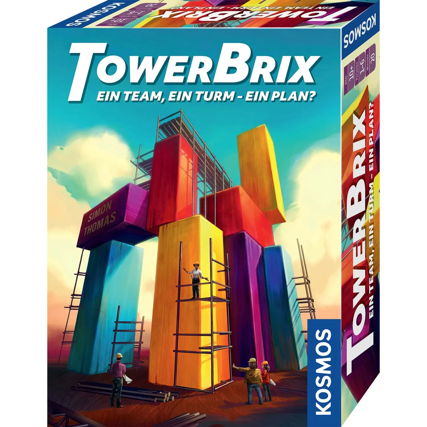TowerBrix 20 min Gioco da tavolo Famiglia, Gioco di abilità - immagine 1