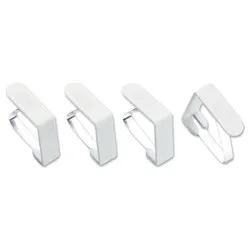 Set fermatovaglia 4 pz a molla DAILY Bianco 0613 - immagine 1