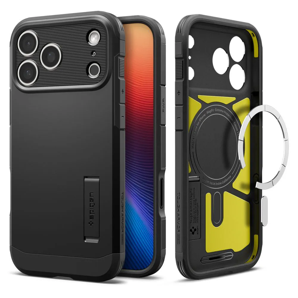 Custodia MagSafe per Apple iPhone 17 Pro, Spigen, Tough Armor T, Nera ACS10361 - immagine 1