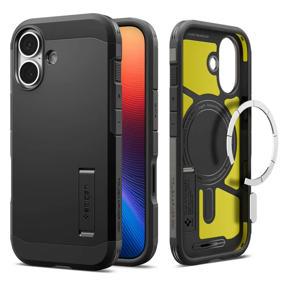 Custodia MagSafe per Apple iPhone 17, Spigen, Tough Armor T, Nera ACS10391 - immagine 1